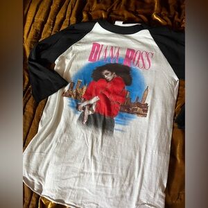 original VINTAGE Diana Ross 1983 world tour shirt